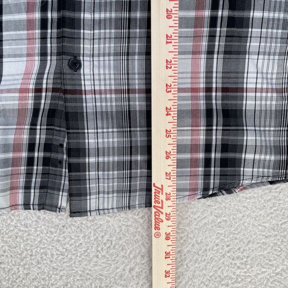 Oakley Shirt Mens Small White Black Plaid Long Sleeve Button Collared Surf Skate - Picture 8 of 16